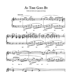 Ноты Richard Clayderman - As time goes by