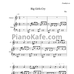 Ноты Sia - Big girls cry - предпросмотр