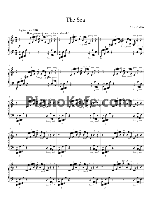 Ноты Peter Roddis - The sea - PianoKafe.com
