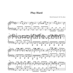 Ноты David Guetta feat. Ne-Yo, Akon - Play hard - предпросмотр