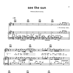 Ноты Dido - See the sun - предпросмотр