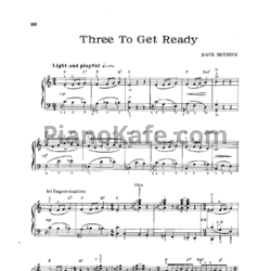 Ноты Dave Brubeck - Three to get ready - предпросмотр