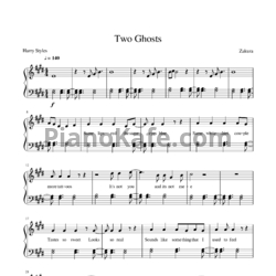 Ноты Harry Styles - Two ghosts - предпросмотр