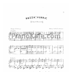 Ноты Герман Волленгаупт - Huzza! Hurrah! (Соч. 110) - предпросмотр