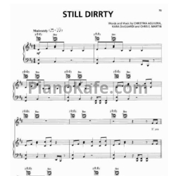 Ноты Christina Aguilera - Still dirrty - предпросмотр