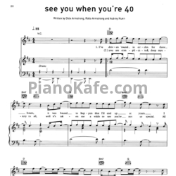 Ноты Dido - See you when you're 40 - предпросмотр