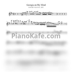 Ноты Russ Peterson - Georgia on my mind - предпросмотр