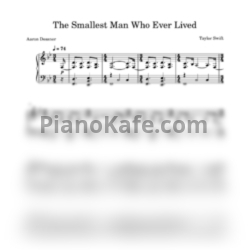 Ноты Taylor Swift - The smallest man who ever lived - предпросмотр