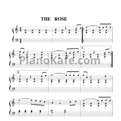 Ноты Bette Midler - The rose (Версия 2) - предпросмотр