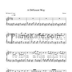 Ноты DJ Snake, Lauv - A different way - предпросмотр