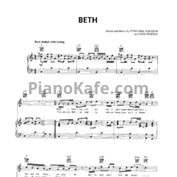Ноты Kiss - Beth