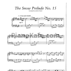 Ноты Ludovico Einaudi - The snow prelude No.15 - предпросмотр
