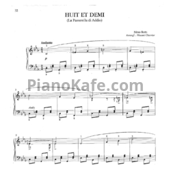 Ноты Nino Rota - La paserella de addio - предпросмотр