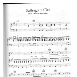 Ноты David Bowie - Suffragette city - предпросмотр