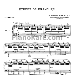 Ноты Т. Лак - Бравурные этюды (Соч. 43) - предпросмотр