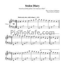 Ноты Dustin O'Halloran - Stolen diary - предпросмотр