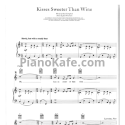 Ноты Marlene Dietrich - Kisses sweeter than wine - предпросмотр