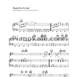 Ноты Eurythmics - Would I lie to you