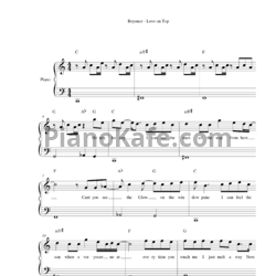 Ноты Beyonce - Love on top - предпросмотр