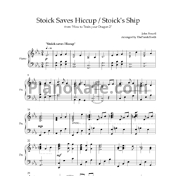 Ноты John Powell - Stoick saves hiccup / Stoickʹs ship - предпросмотр