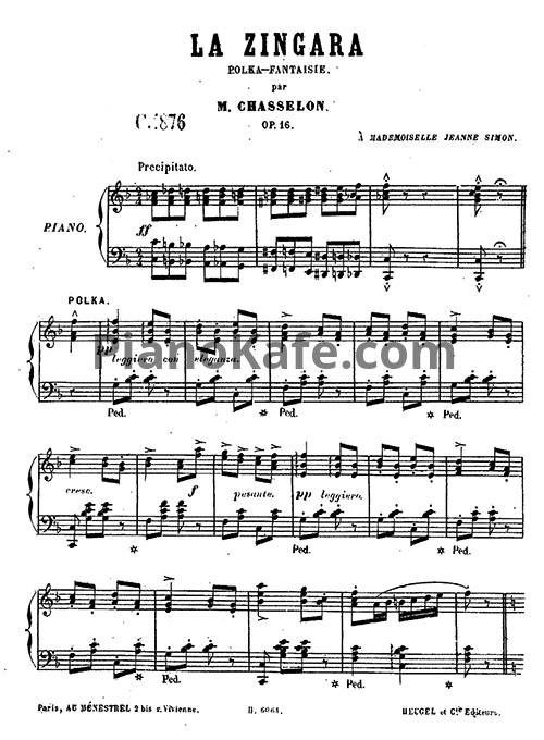 Ноты Melanie Chasselon - La Zingara, Op.16 - PianoKafe.com