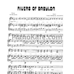 Ноты Boney M - Rivers of babylon