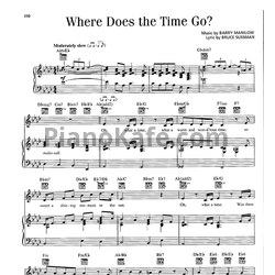 Ноты Barry Manilow - Where does the time go?