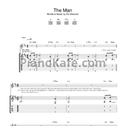 Ноты Ed Sheeran - The man - предпросмотр