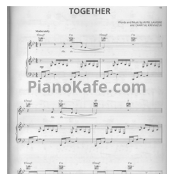 Ноты Avril Lavigne - Together