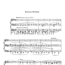 Ноты Claude Debussy - Berceuse heroique (Героическая колыбельная) - предпросмотр