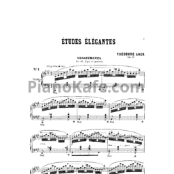 Ноты Т. Лак - 12 Элегантных этюдов (Соч. 30) - предпросмотр