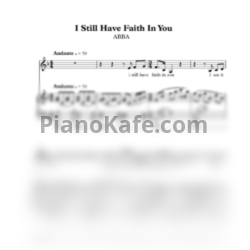 Ноты ABBA - I still faith in you (Версия 2) - предпросмотр