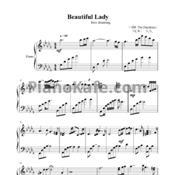 Ноты The Daydream - Beautiful lady - предпросмотр