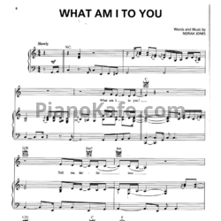 Ноты Norah Jones - What am I to you