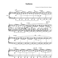 Ноты Семён Кривенко-Адамов - Печаль - предпросмотр