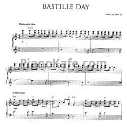 Ноты John Tesh - Bastille day - предпросмотр