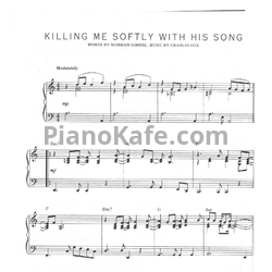 Ноты Charles Fox - Killing me softly with his song - предпросмотр