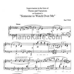 Ноты Earl Wild - Someone to watch over me - предпросмотр