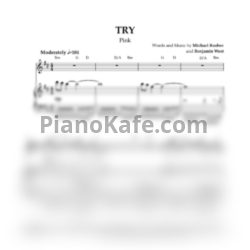 Ноты Pink - Try - предпросмотр