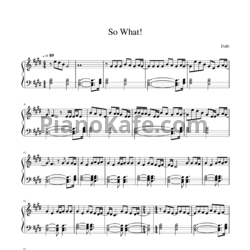 Ноты jxdn - So what! - предпросмотр
