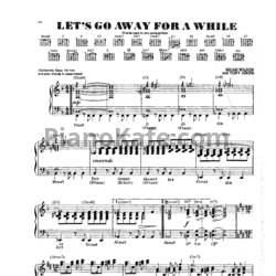 Ноты The Beach Boys - Let's go away for a while - предпросмотр