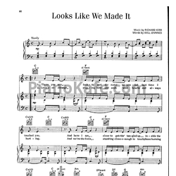 Ноты Barry Manilow - Looks like we made it - предпросмотр