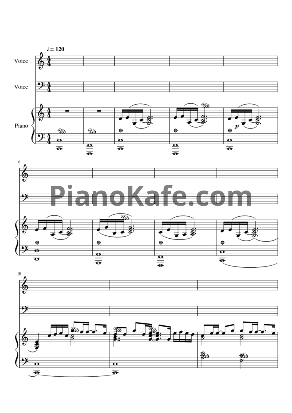 Ноты Bill Conti - Lock up (Main title) - PianoKafe.com