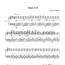 Ноты Dustin O'Halloran - Opus 14 - предпросмотр