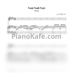 Ноты Alizee - Veni vedi veci - предпросмотр