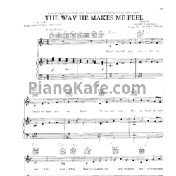 Ноты Barbra Streisand - The way he makes me feel (arr. by Michel Legrand) - предпросмотр