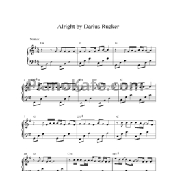 Ноты Darius Rucker - Alright