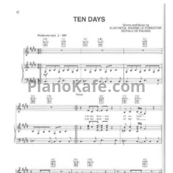 Ноты Celine Dion - Ten days - предпросмотр