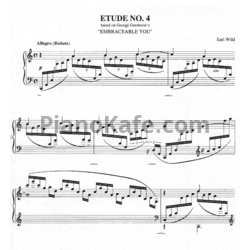 Ноты Earl Wild - Etude №4 based on George Gershwin's "Embraceable you" - предпросмотр