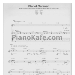 Ноты Black Sabbath - Planet caravan (Guitar tabs & Voice) - предпросмотр